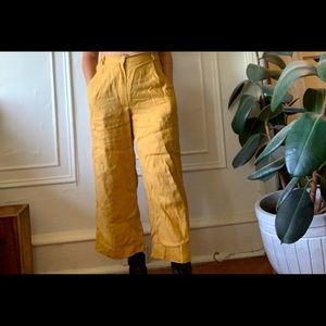 GOLDEN linen trousers